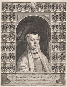 Sittende lunge. Minneark av Albert Haelwegh