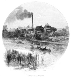 Papirfabrikk, Liverpool, New South Wales, Australia, 1886.