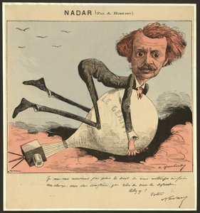 Nadar, pub. 1863 (farget lito) av Albert Humbert