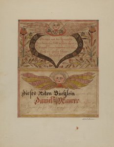 Manuskript og miniatyr, ca. 1937.