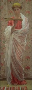 A Reader, ca. 1877 (olje på lerret) av Albert Joseph Moore