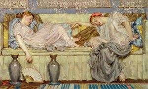 Perler (studie), ca. 1875 (olje på lerret) av Albert Joseph Moore