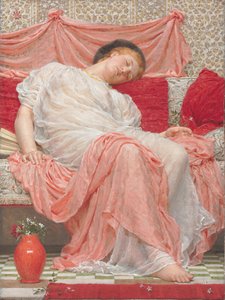 Jasmine (olje på lerret) av Albert Joseph Moore