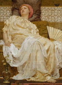 Gule margeritter, 1881 av Albert Joseph Moore