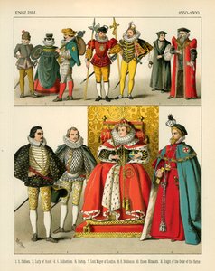 Engelsk kostyme 1550-1600 av Albert Kretschmer