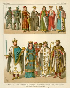 Tysk drakt 1000-1100 e.Kr av Albert Kretschmer