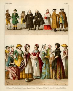 Tyske kostymer 1700 av Albert Kretschmer