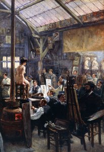I studioet, av Albert Lynch