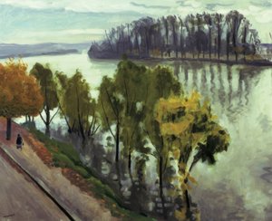 Elven Seinen når den går gjennom Frette av Albert Marquet