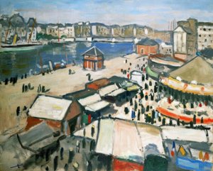 Fete foraine (tivoli). Olje på lerret av Albert Marquet