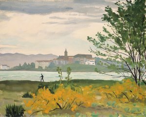 Hondarribia, utsikt over Hendaye, Le Promeneur av Albert Marquet