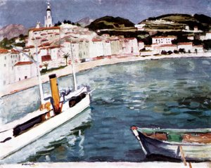Havn i Menton, 1905 av Albert Marquet