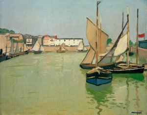 Havnen i Honfleur av Albert Marquet