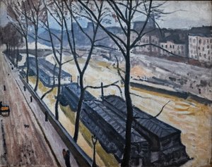 Paris om vinteren. Quai Bourbon av Albert Marquet