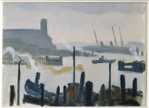 Hamburg havn av Albert Marquet