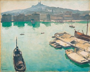 Marseilles havn av Albert Marquet