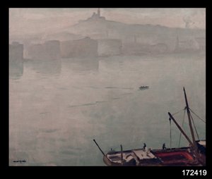 Havnen i Marseille av Albert Marquet