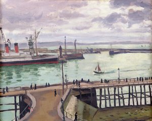 Den ytre havnen i Le Havre, l