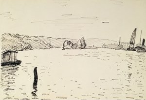 Utsikt i området rundt Rouen av Albert Marquet