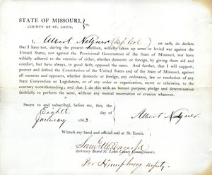 Lojalitetsed av Albert Nelgner fra Missouri, County of St.Louis av Albert Nelgner