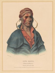Payta Kootha, en Shawnee-kriger av Albert Newsam, after Henry Inman, after Charles Bird King