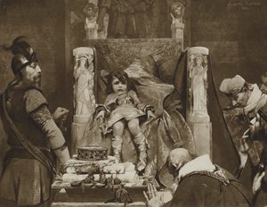 Clovis II, The Boy Kind of the Franks (litho) av Albert Pierre René (after) Maignan