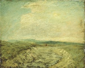 The Essex Canal, ca. 1896 (olje på lerret montert om bord) av Albert Pinkham Ryder