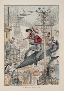 Illustrasjon for The Twentieth Century: Electrical Life av Albert Robida