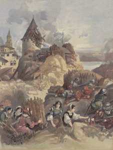 Kvinner ved hovedkvarteret i Marseille av Albert Robida