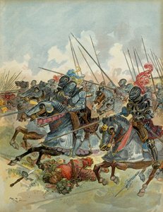 Sjette italienske krig (1521-1526): Slaget ved Pavia (Italia), 24. februar av Albert Robida