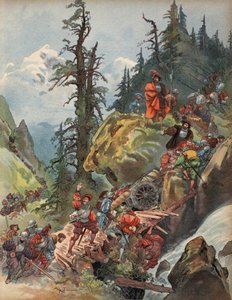 Krysset av Alpene, illustrasjon fra 