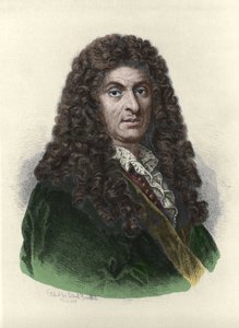Portrett av Henry Purcell (1659-1695), engelsk komponist basert på tegningen av Albert Rosenthal.