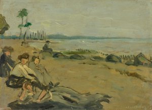 Badestrand av Albert Weisgerber