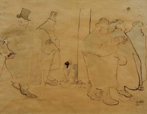 Vennene fra Café du Dôme av Albert Weisgerber