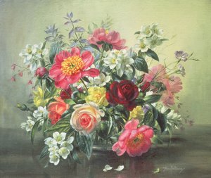 AB311 Blomster av romantisk juni