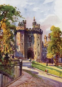 Lancaster Castle, the Gateway (farge litho)