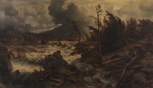 Tordenvær i høyfjellet av Albert Zimmermann