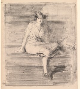 Uten tittel Young Lady Seated, 1914.