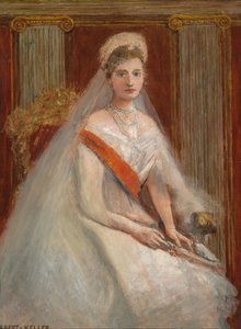 Portrett av keiserinne Alexandra Fyodorovna av Russland 1872-1918, kona til tsar Nicholas II.