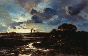 Beite på den franske landsbygda av Alberto Pasini
