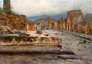 I Temple of Fortuna Augusta av Alberto Pisa