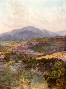 Subiaco fra klosteret S Benedict av Alberto Pisa