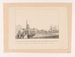Inntreden av prinsesse Marianne og hennes ektemann prins Albert i Utrecht, 1830 Den høytidelige inngangen til H.H.K.K.H.H. Prins og prinser Albert av Preussen i Utrecht 2. oktober 1830 (tittel på objekt)