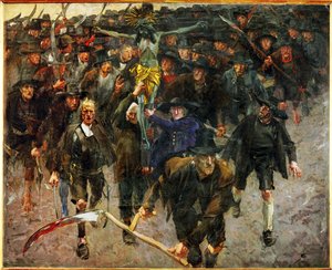 Korset (maleri på lerret) av Albin Egger-Lienz