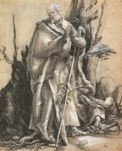 Bearded Saint in a Forest, ca. 1516 av Albrecht Dürer