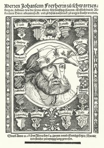 Johann av Schwarzenberg , tysk moralist, poet og reformator (gravering)