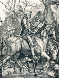 The Knight of Death, ca. 1880 (gravering)