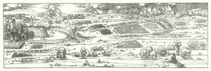 Beleiringen av en festning (gravering) av Albrecht (after) Durer or Duerer