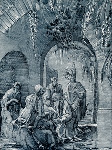 Tilbedelse av magiene av Albrecht Altdorfer