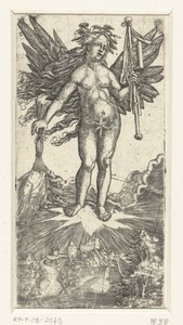 Allegorisk kvinneskikkelse med vinger av Albrecht Altdorfer